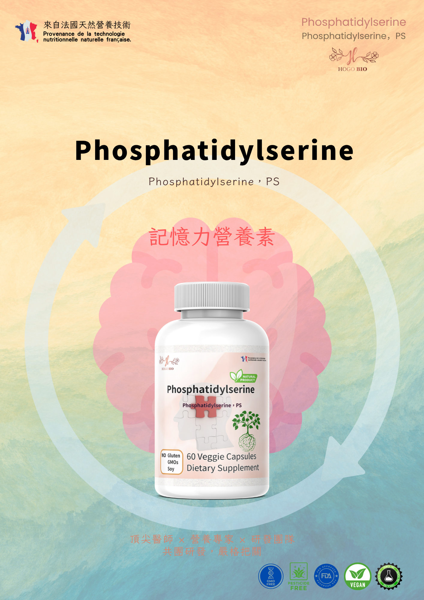 HOGO BIO 記憶力營養素 (Phosphatidylserine)_外銷款